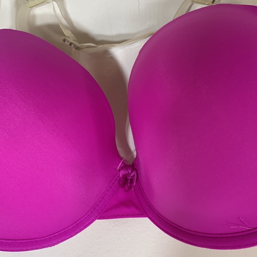 NWT. Jennifer Intimatea 36C Sheer Plastic Strap Bra. - Picture 2 of 8